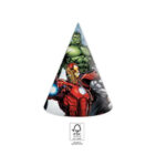 6 chapeaux de fête AVENGERS