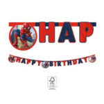 Guirlande décorative Happy Birthday SPIDERMAN Crime Fighter