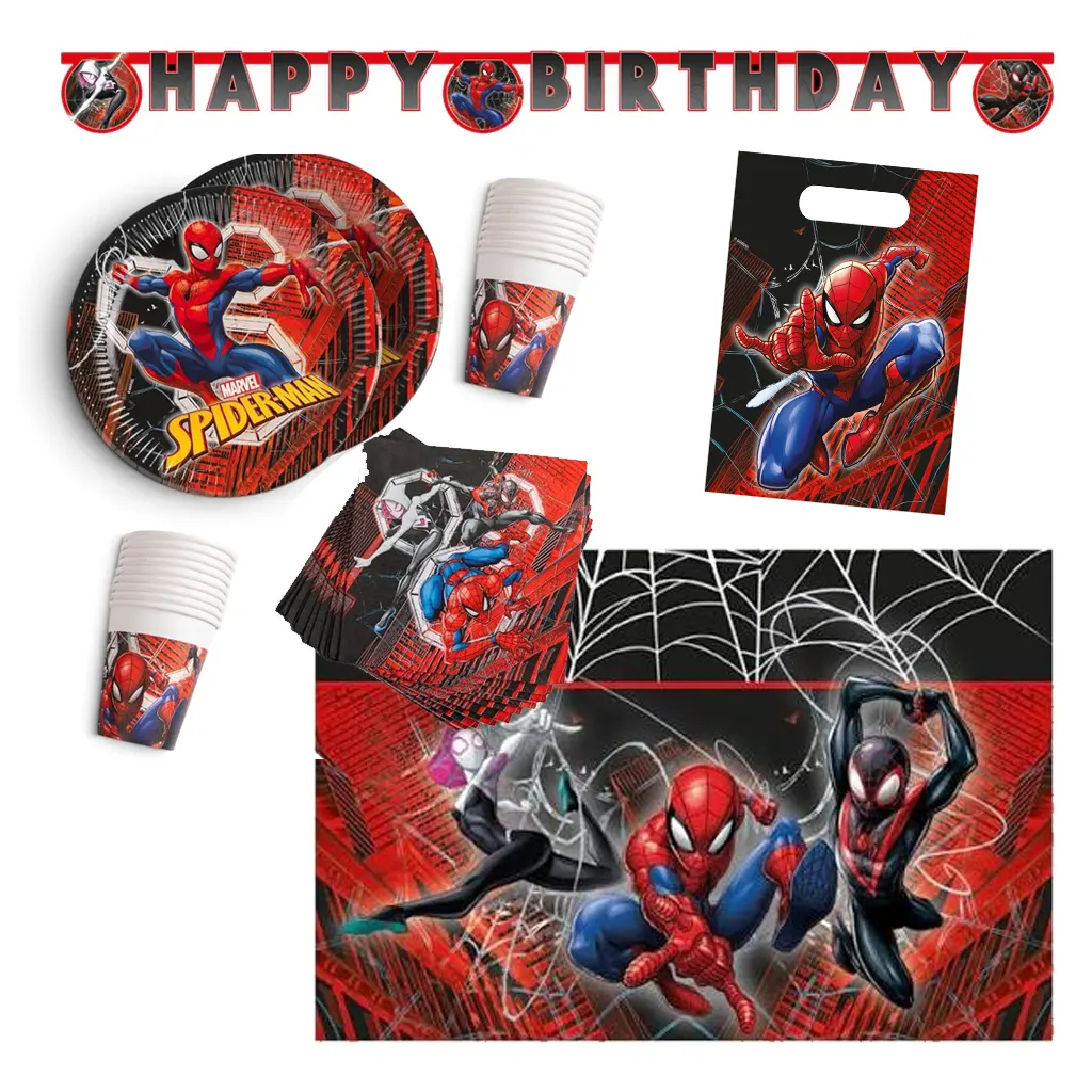 Pack L SPIDERMAN World of Webs pour 6/8 enfants