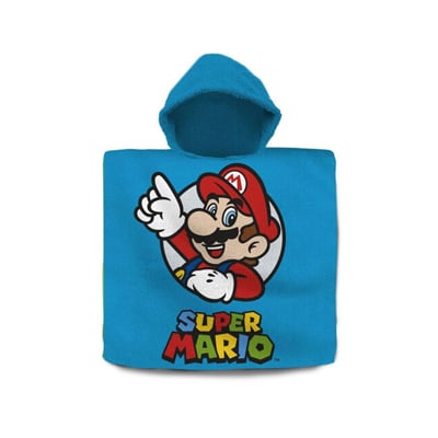 poncho bain coton Poncho de bain à capuche SUPER MARIO (coton) – Image 1