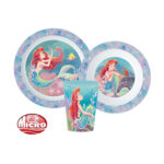 Set déjeuner 3pcs micro Ariel PRINCESSES DISNEY