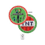 8 assiettes à jeter MINECRAFT