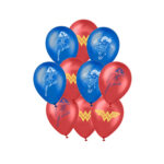 10 ballons latex WONDER WOMAN