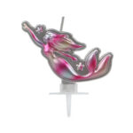 Bougie 3D SIRENE (rose et argent)