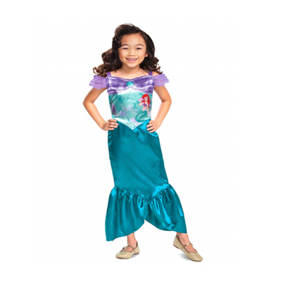 deguisement-ariel-la-petite-sirene-basique-fille Déguisement Ariel PRINCESSES DISNEY – Image 1