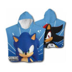 Poncho de bain à capuche SONIC (micro)