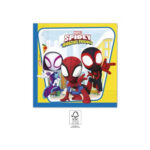 20 serviettes à jeter SPIDEY