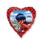 Ballon aluminium coeur MIRACULOUS LADY BUG (46cm)