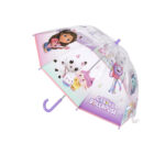 Parapluie transparent GABBY ET LA MAISON MAGIQUE (mauve)
