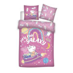 Parure de lit housse de couette+taie PEPPA PIG (1P) (rose-micro)
