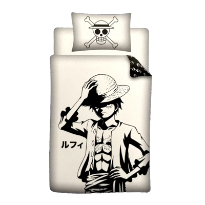 parure coton noir Parure housse de couette + taie ONE PIECE (1P-coton) – Image 1