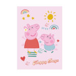 Couverture polaire PEPPA PIG Happy Days