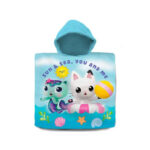 Poncho de bain à capuche GABBY ET LA MAISON MAGIQUE (coton)