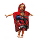 Poncho de bain à capuche MIRACULOUS LADYBUG (microfibre)