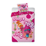 Parure housse de couette+taie TROLLS (1P-polyester)