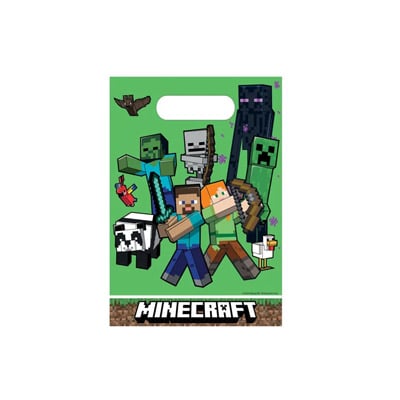 6 sacs 6 sacs à bonbon MINECRAFT – Image 1