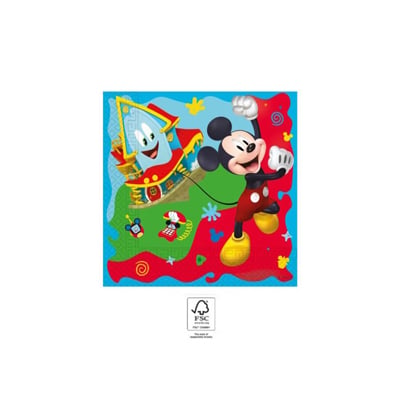 20 serviettes 20 serviettes à jeter MICKEY ROCK THE HOUSE – Image 1