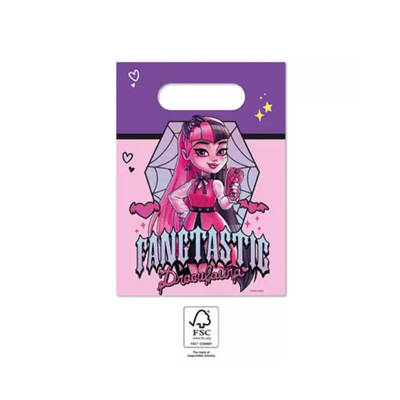 4 sacs 4 sacs en papier MONSTER HIGH – Image 1