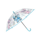 Parapluie transparent STITCH & ANGEL (bleu)