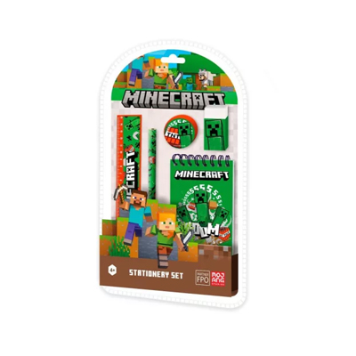 set 5 Set papeterie 5 pièces MINECRAFT – Image 1