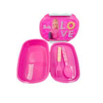 Boîte à goûter avec couverts BARBIE