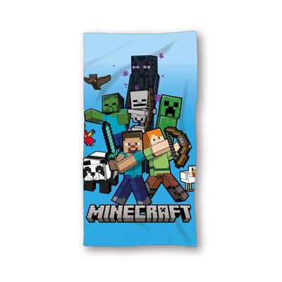 drap de bain micro bleu Drap de bain MINECRAFT (micro) – Image 1