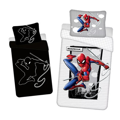 parure phospho Parure de lit phosphorescente SPIDERMAN (1P) – Image 1