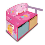 Le 3en1 PEPPA PIG (coffre, banc et bureau)