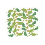 Confettis de table pailletés DINOSAURE (vert)