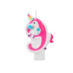 Bougie 3D LICORNE (de 1 à 9)