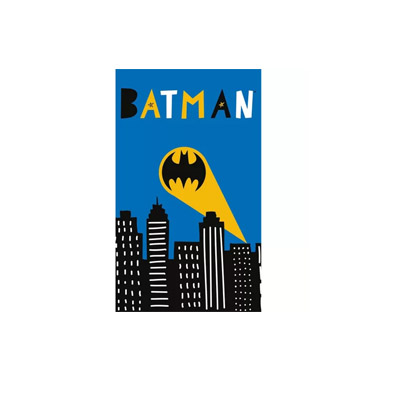 serviette main bleu Serviette à mains BATMAN (bleu) – Image 1