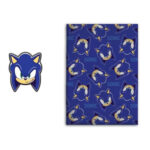Set couverture polaire + coussin 3D SONIC