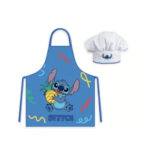 Set tablier + toque STITCH (bleu)