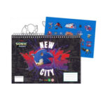 Bloc à dessin 30 feuilles + autocollants SONIC Prime