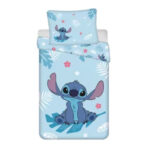 Parure housse de couette + taie STITCH Blue (1P-coton)