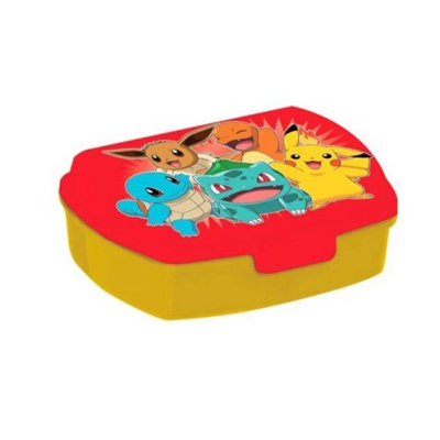 boite rouge Boîte à goûter funny POKEMON (rouge) – Image 1