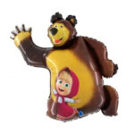 Ballon aluminium géant MACHA & MICHKA (107cm)