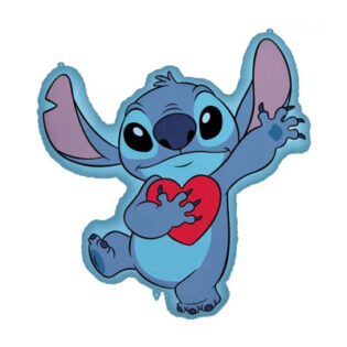 Ballon aluminium géant STITCH Coeur (86cm)
