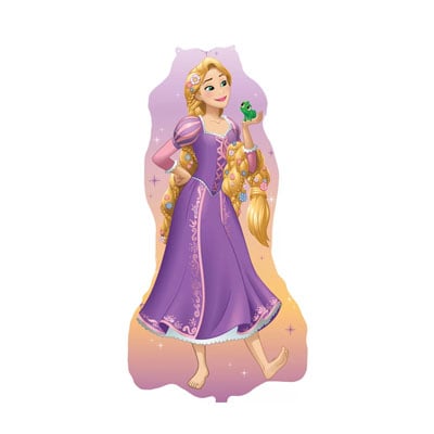 ballon raiponce 101 Ballon aluminium géant Raiponce PRINCESSES DISNEY (101cm) – Image 1