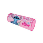 Trousse cylindrique STITCH (rose)