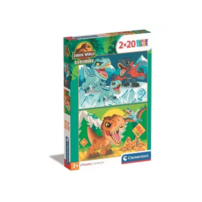 2 puzzle 20 2 puzzles 20pcs JURASSIC WORLD – Image 1