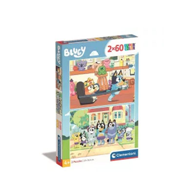 2 puzzle 60 2 puzzles 60pcs BLUEY – Image 1