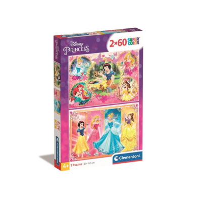 2 puzzles 60 2 puzzles 60pcs PRINCESSES DISNEY – Image 1