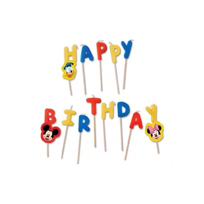 bougie rock Bougies Happy Birthday MICKEY – Image 1