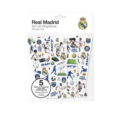 stickers 5 feuilles de stickers REAL MADRID – Image 1