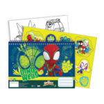 Bloc à dessin 30 feuilles + autocollants SPIDEY