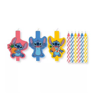 BOUGIES X9 Set de 9 bougies STITCH – Image 1