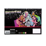Bloc à dessin 30 feuilles + autocollants MONSTER HIGH