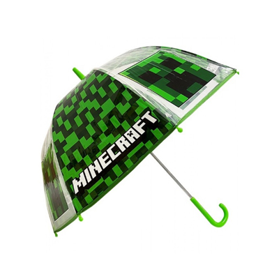 parapluie vert Parapluie transparent MINECRAFT (vert) – Image 1