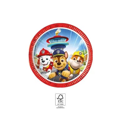 assiettes 20 8 assiettes à jeter PATPATROUILLE "Rescue Heroes" (20cm) – Image 1